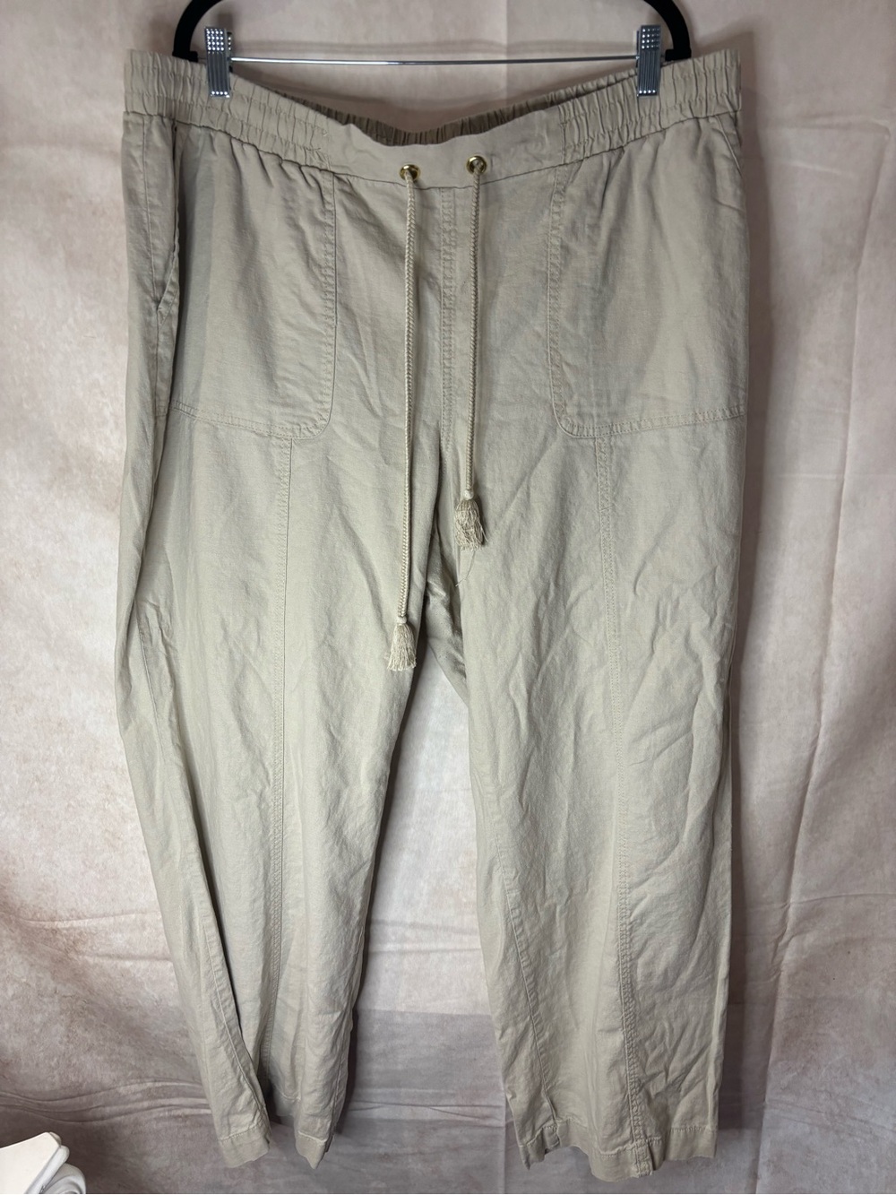 Cato Light Taupe Drawstring Joggers